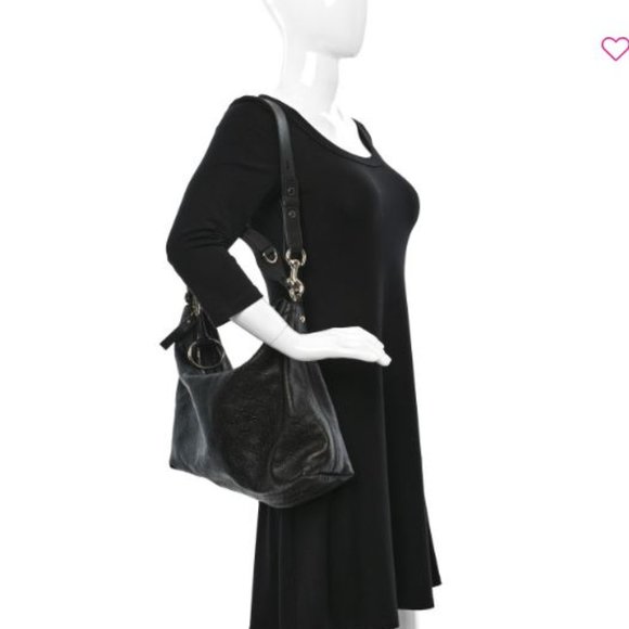 Gucci Guccissima Medium Icon Bit Hobo Black - Picture 8 of 9